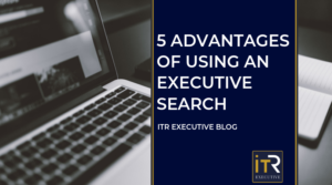 Graphic of computer: 5 Advantages of Using an Executive Search