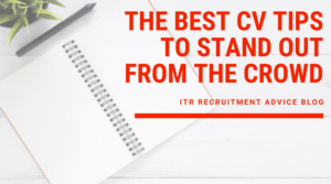 Notepad and plant graphic: CV Tips To Stand Out From The Crowd